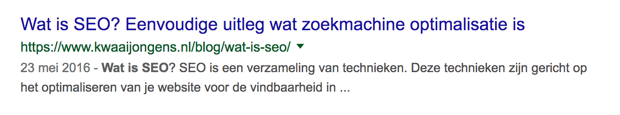 Metatags Wat is SEO