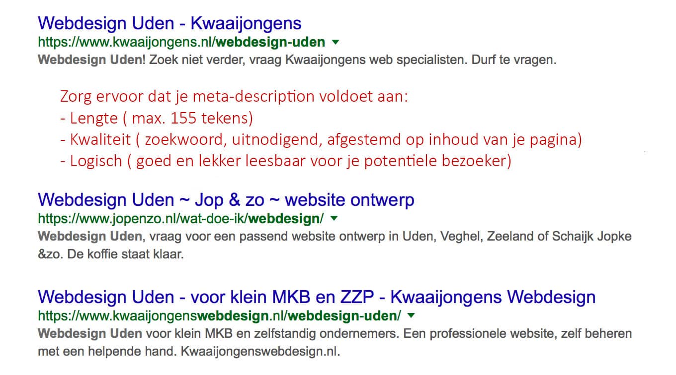 Wat is een meta description?