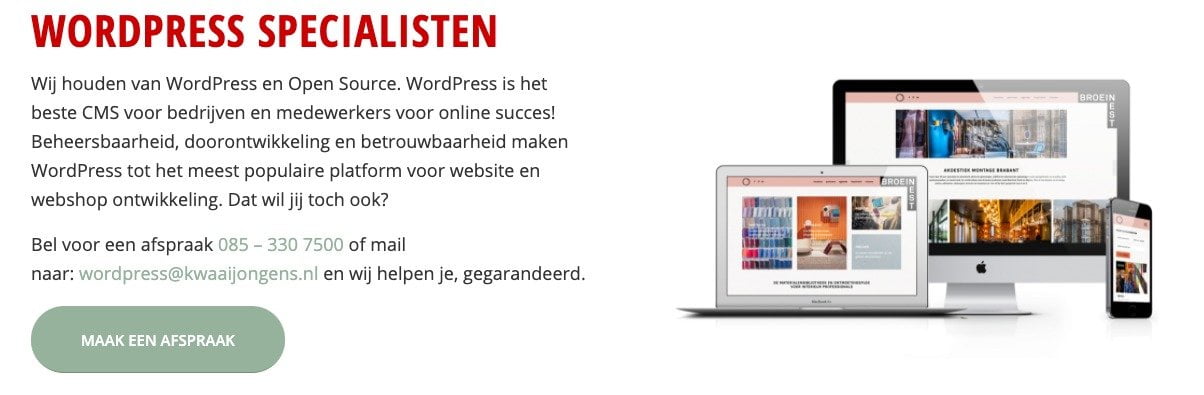 maak gebruik van ruimte in webdesign voor een goede website