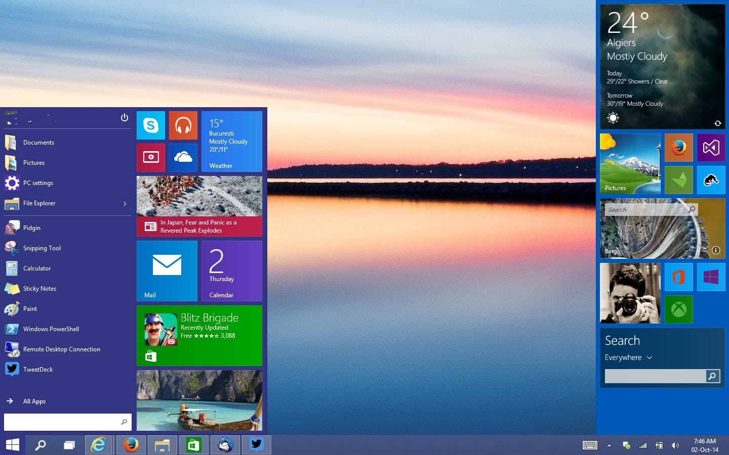 widget voorbeeld windows