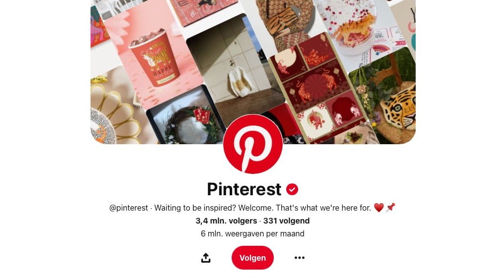Pinterest account voor bedrijven