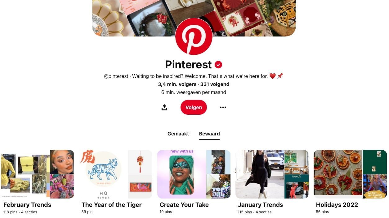 Pinterest-bord-account
