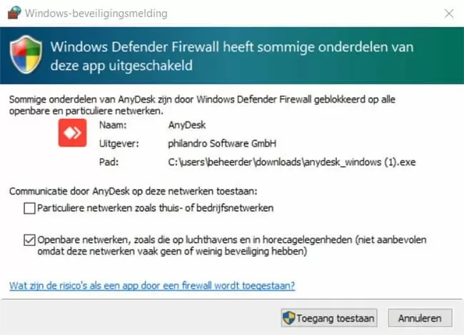 stap2 windows hulpopafstand
