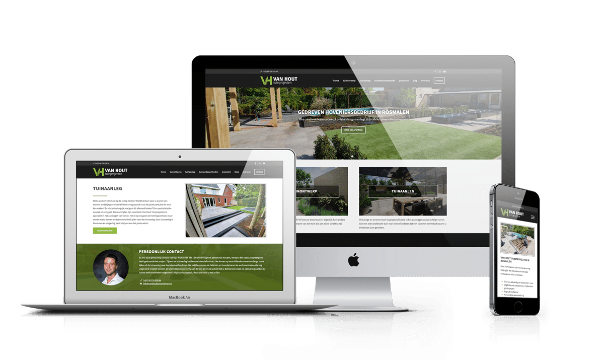 WordPress website voor hoveniersbedrijf