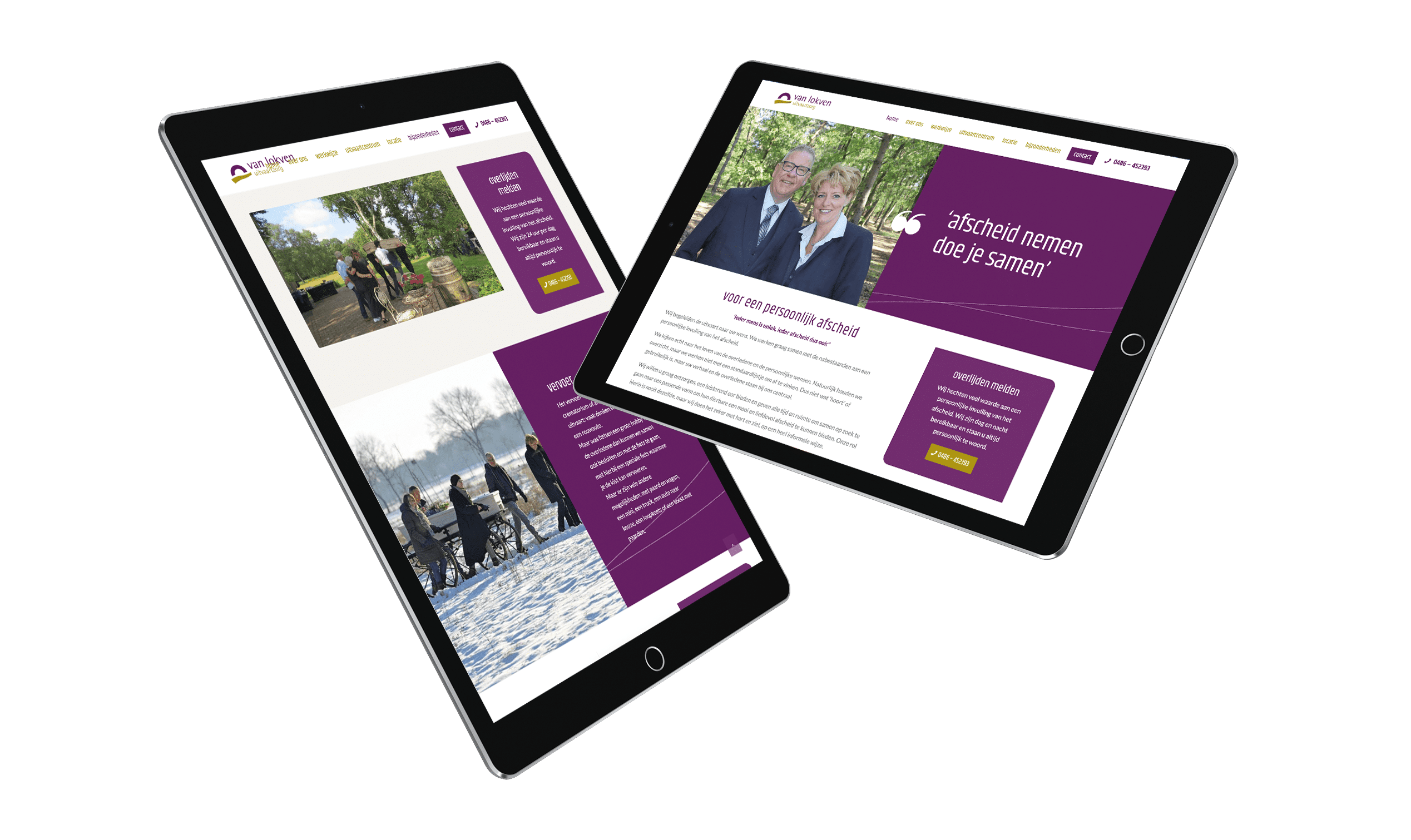 Van Lokven Uitvaartzorg case responsive design