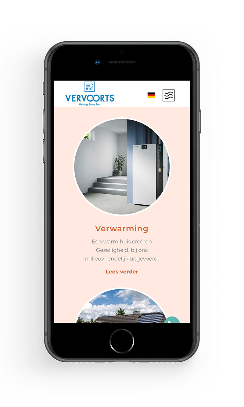 Kwaaijongens bouwde de wordpress website voor Vervoorts