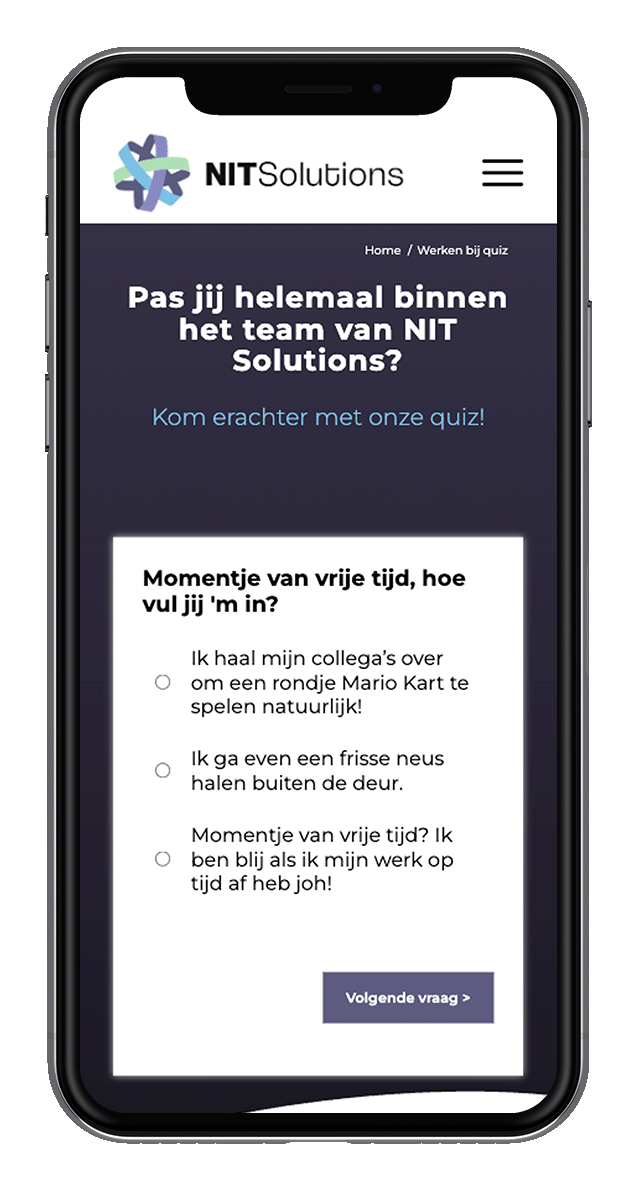 NIT Solutions website werven personeel