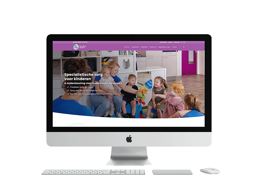 nieuwe website voor Kinderzorg Bijzonder uit regio Uden