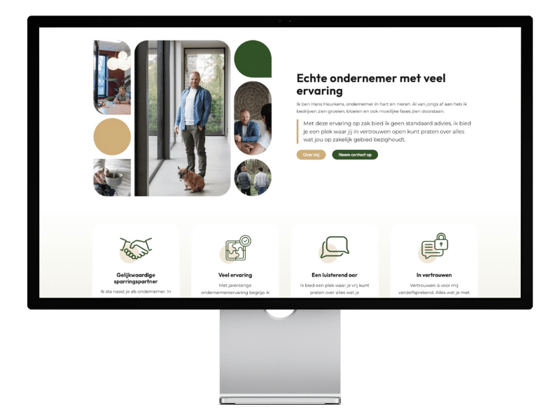 Modern website design voor bedrijf regio Mill website ontwerp voor bedrijf uit Mill