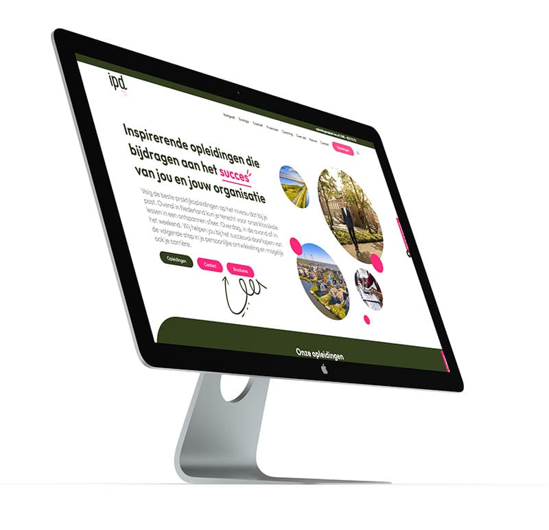 Website met hoge vindbaarheid rondom bestaand inlogportaal Wordpress koppeling met opleidingsportaal