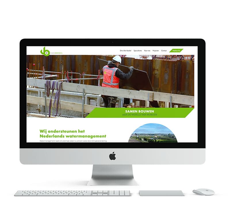 B2B website in WordPress voor Van Boekel Uden, ontwikkeld door Kwaaijongens.