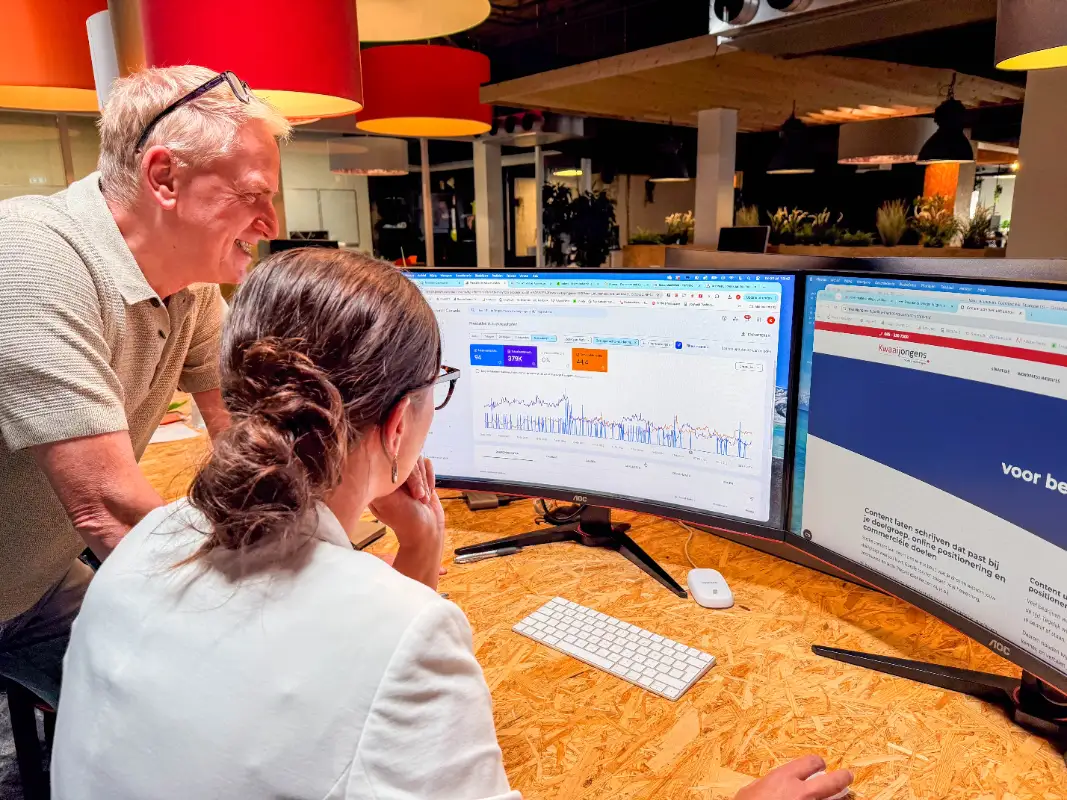 Geen SEO pakket maar een startpunt voor online groei SEO specialisten Eric en Marleen van Kwaaijongens